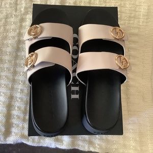 Coach Gable Leather Sandals